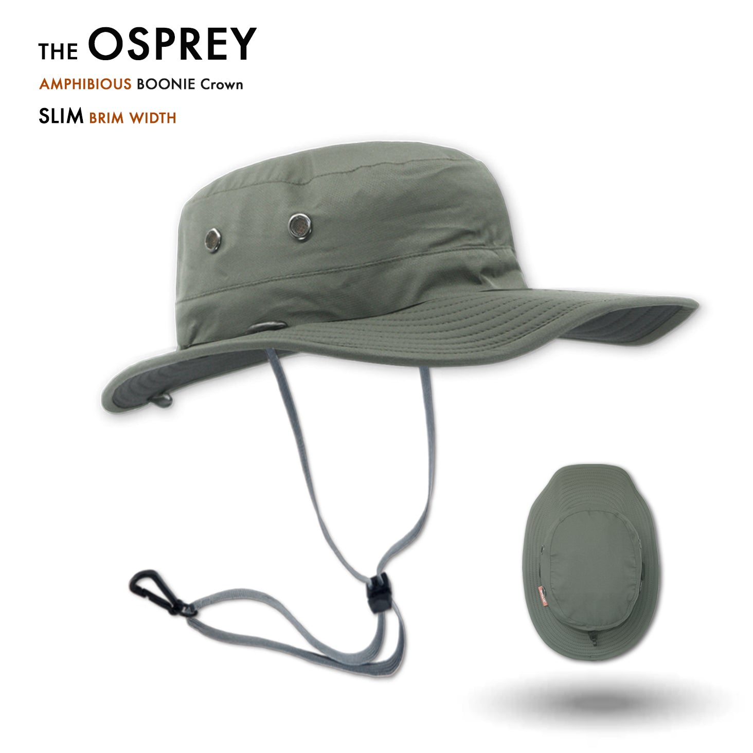 The Osprey Performance Sun Protection Hat in Dark Coal