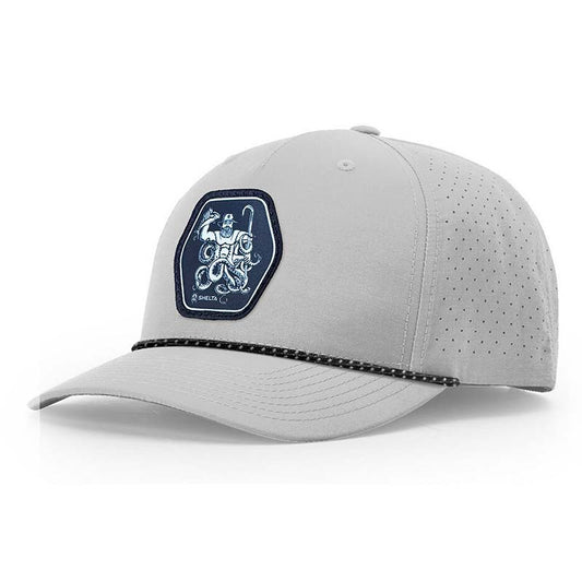 7 seas cap in Silver front view