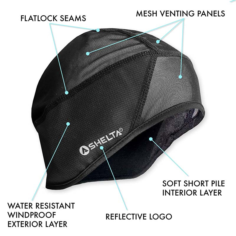 Tech info for skully, flatlock seams,mesh veting water reisitant windproof exterior layer