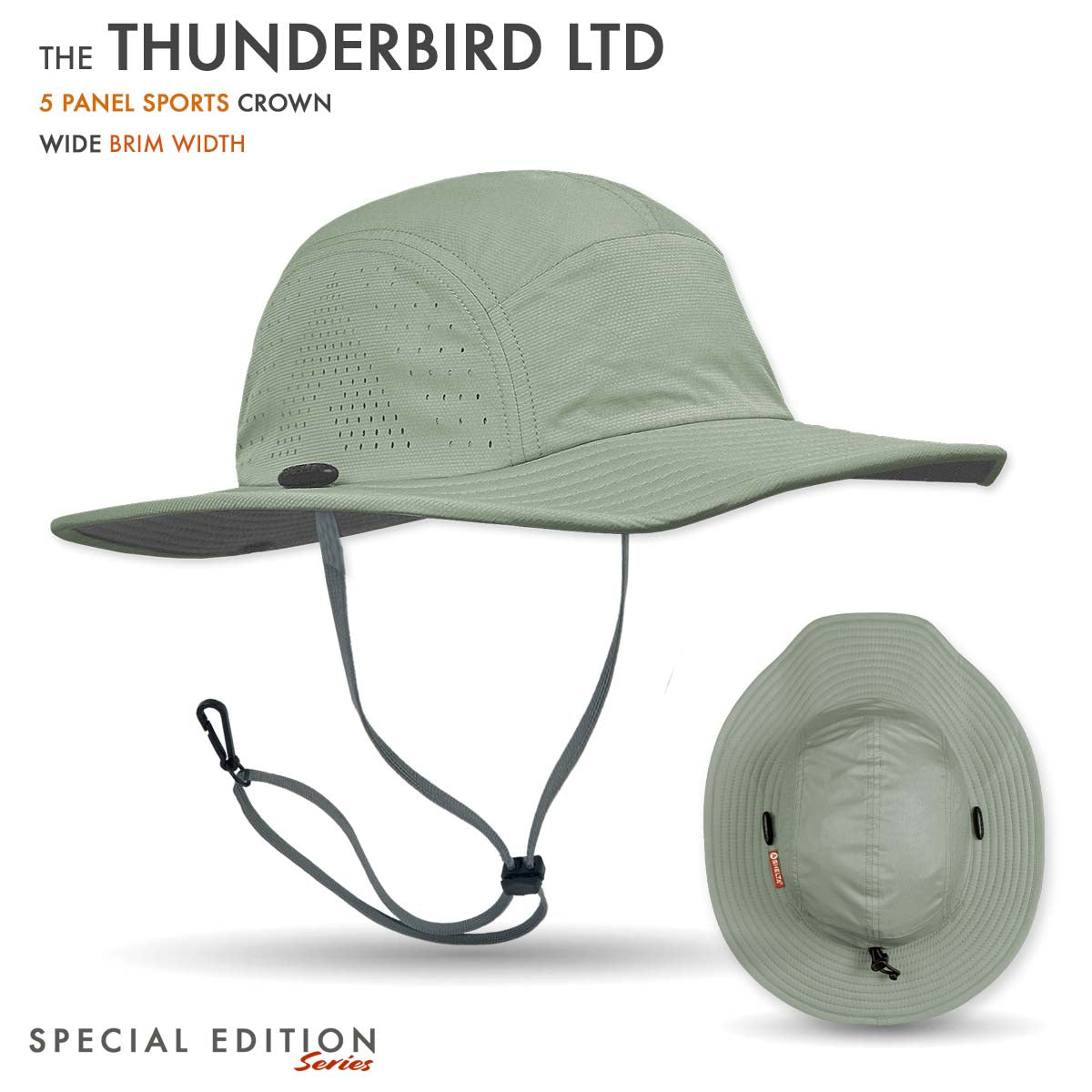 Thunderbird Sun Hat in Sage Green