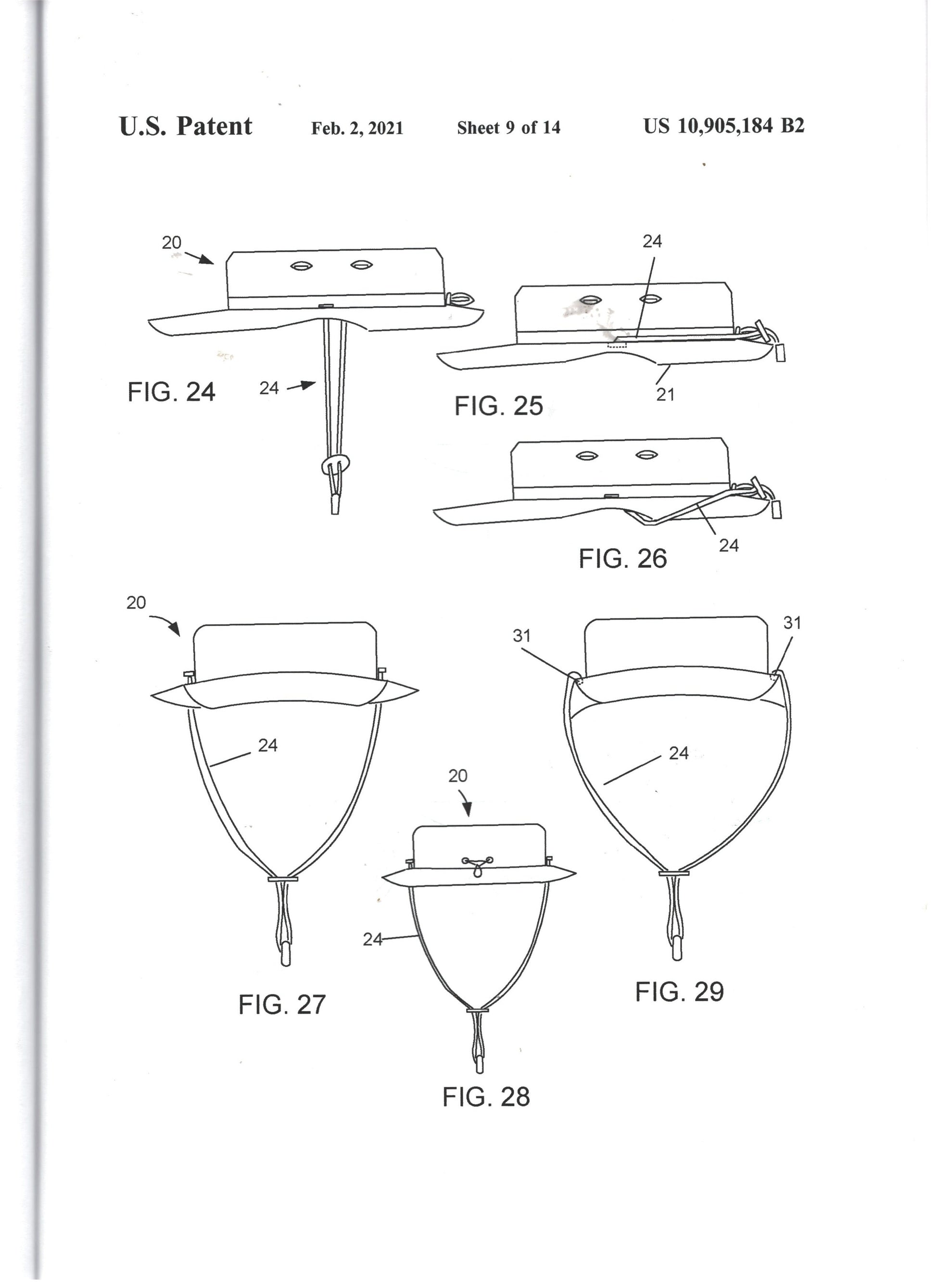 Picture of Cord system from patent office