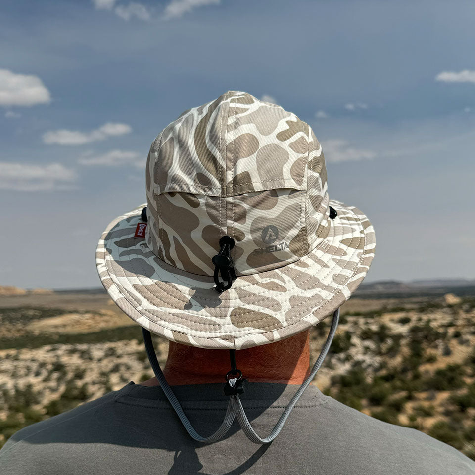 Man wearing SHELTA FALCON LOOKING AT THE VIEW