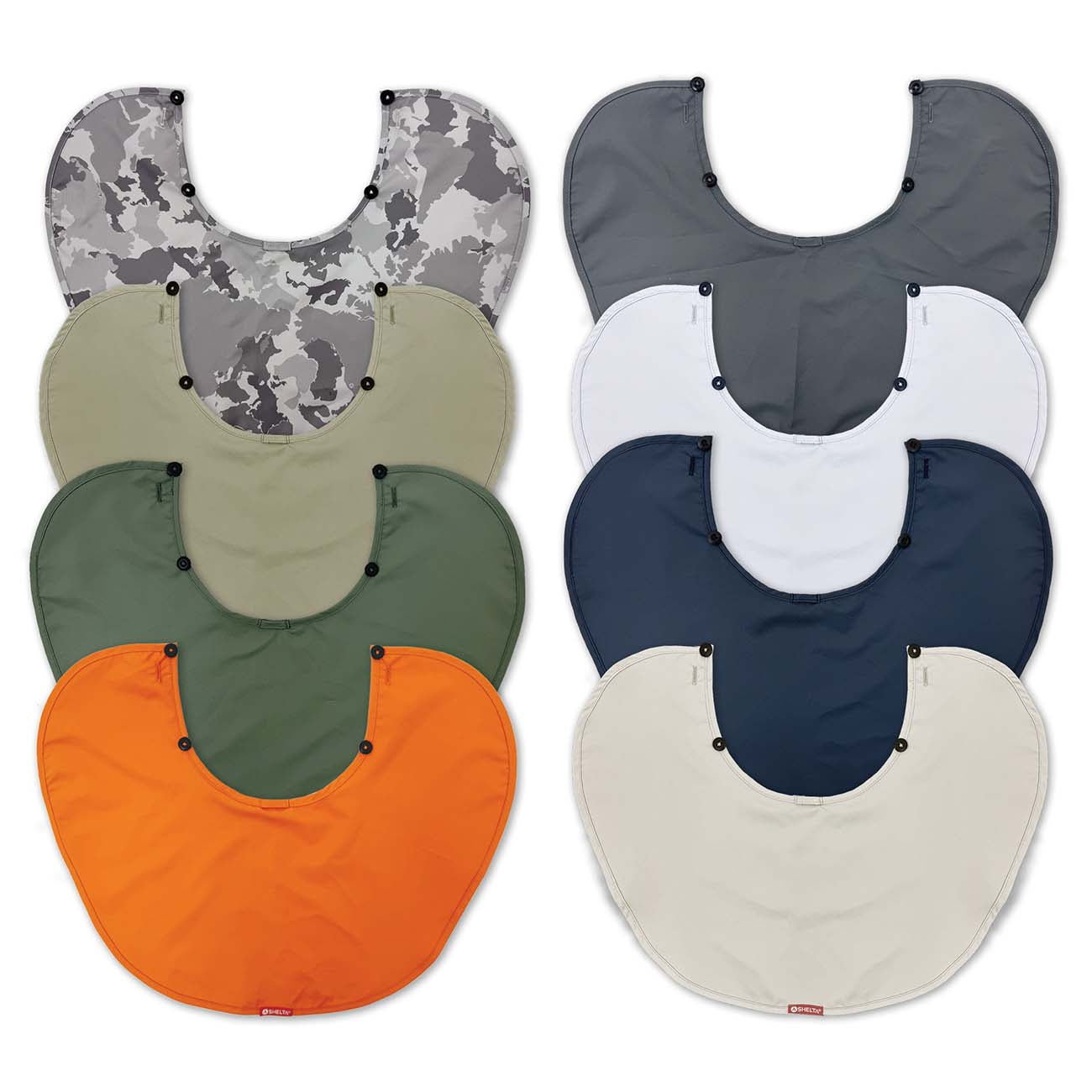 All the colors of the lefgonairre neck sheild