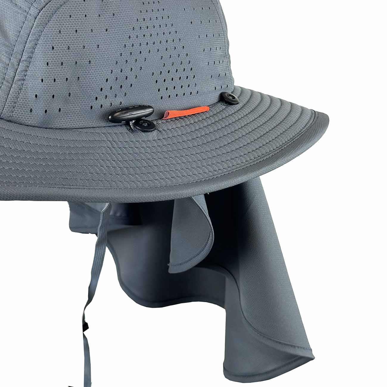 Picture of legionnaire neck shield attached to the shelta sun hat