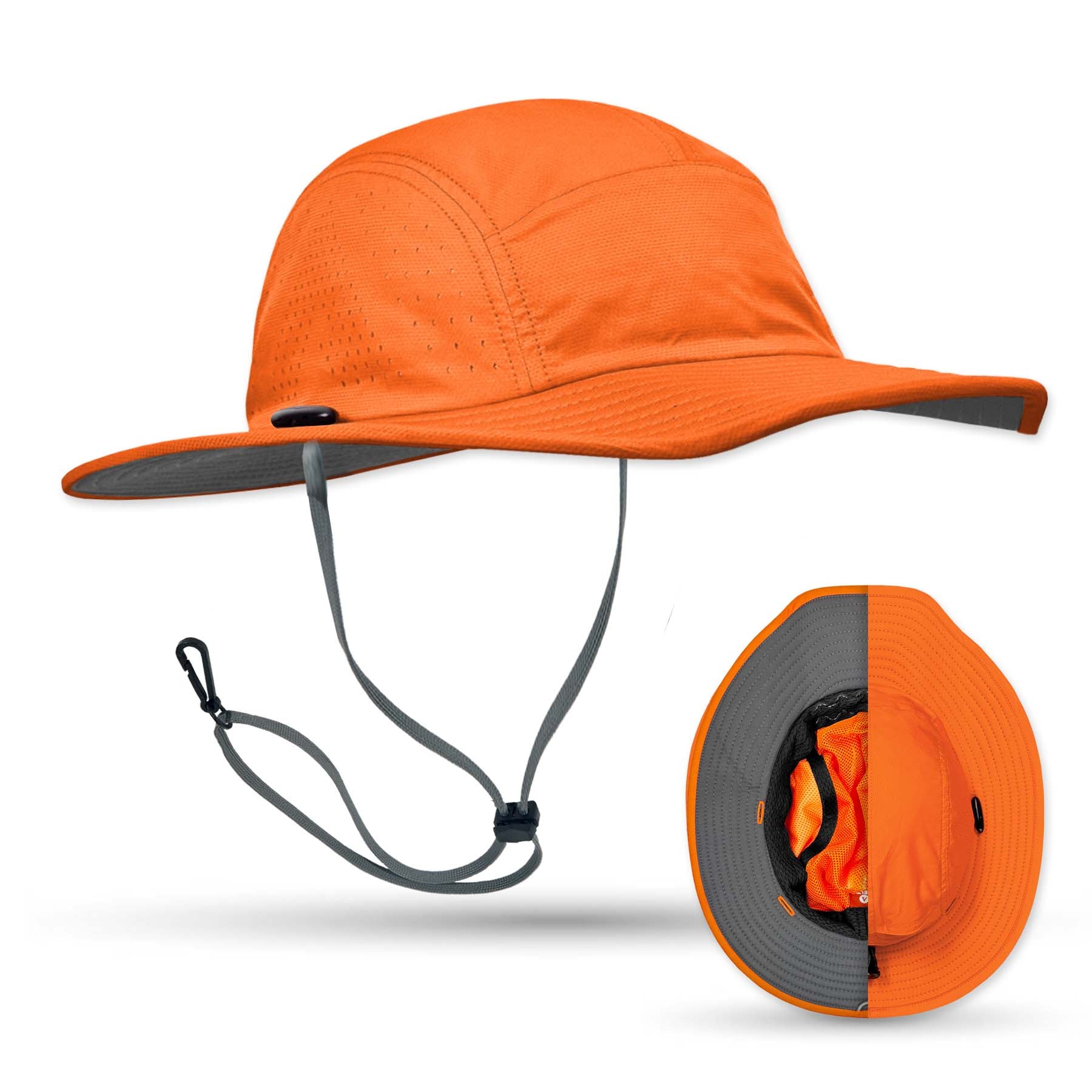 Thunderbird Sun Hat in bright orange